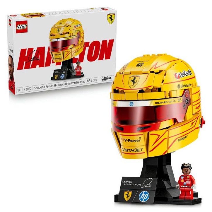 LEGO Editions 43022 Scuderia Ferrari HP Casque de Lewis Hamilton - Maquette de Produit F1 LEGO Editions 43022 Scuderia Ferrari HP Casque de Lewis Hamilton - Maquette de Produit F1