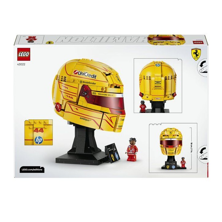 LEGO Editions 43022 Scuderia Ferrari HP Casque de Lewis Hamilton - Maquette de Produit F1 LEGO Editions 43022 Scuderia Ferrari HP Casque de Lewis Hamilton - Maquette de Produit F1