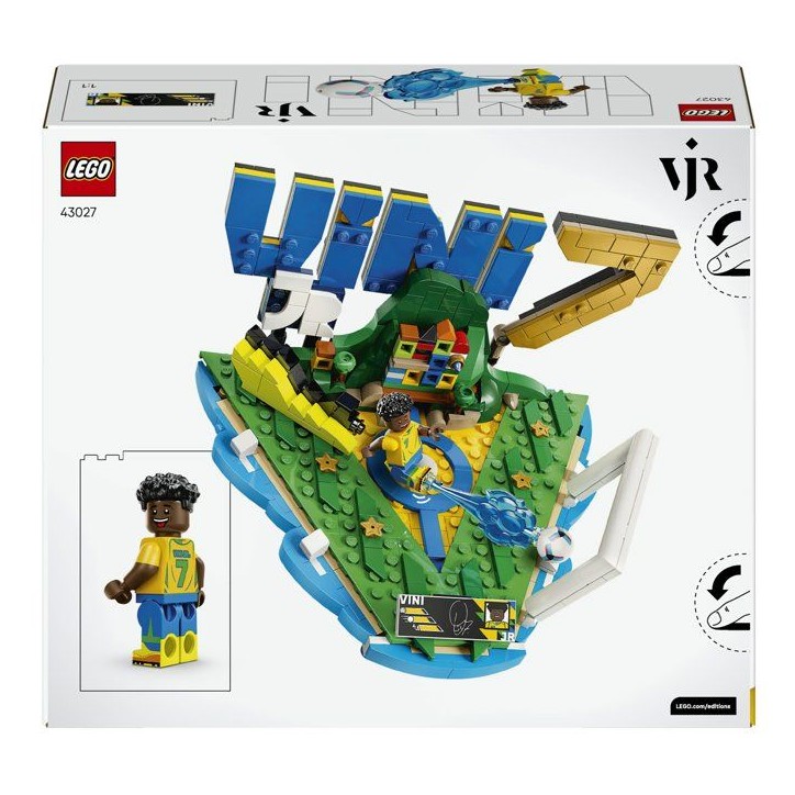 LEGO Editions 43027 Vinicius Jr. – Best Of - Jeu 10 ans - Décoration de Chambre d'Enfant