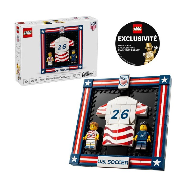 LEGO Editions 43033 Maillot 2026 de l'Équipe Nationale Américaine de