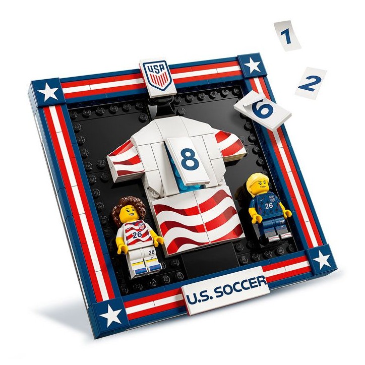 LEGO Editions 43033 Maillot 2026 de l'Équipe Nationale Américaine de Foot - Jouet 10 ans