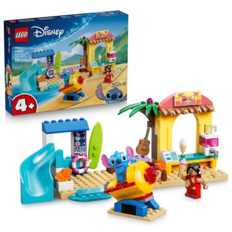 LEGO | Disney 43280 Jeux de Plage avec Lilo et Stitch - Jouet Éducati