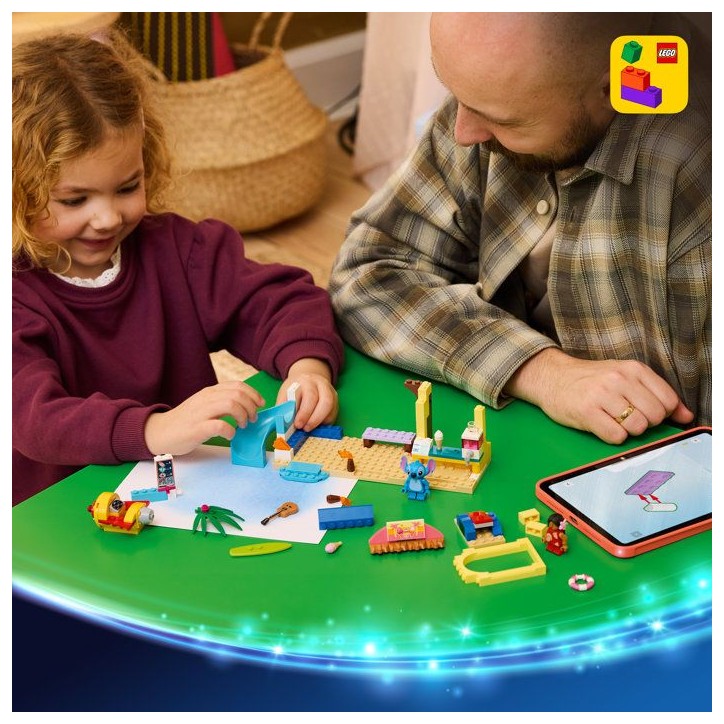 LEGO | Disney 43280 Jeux de Plage avec Lilo et Stitch - Jouet Éducatif Montessori 4 ans