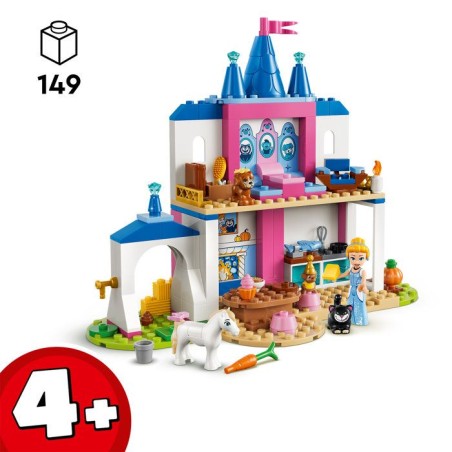 LEGO | Disney Princess 43283 Château de Cendrillon et ses Amis Animaux - Jeu Éducatif