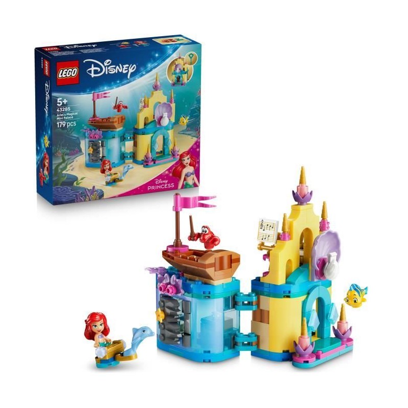 LEGO | Disney Princess 43285 Le Palais Magique d'Ariel Miniature - Jeu
