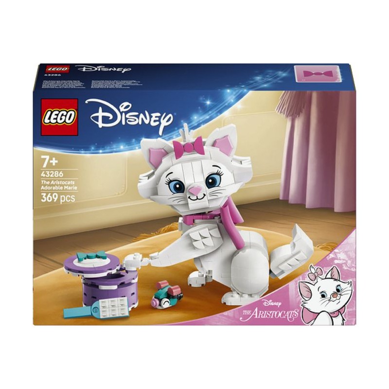 LEGO | Disney 43286 L'Adorable Marie Les Aristochats - Jouet Chat des