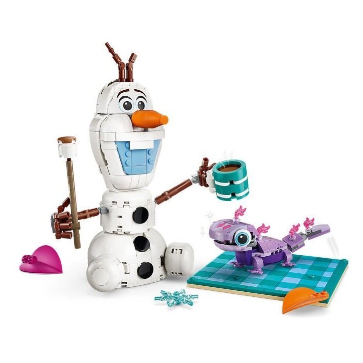LEGO | Disney 43287 La Reine des Neiges Le Pique-Nique d'Olaf et Bruni - Bonhomme de Neige