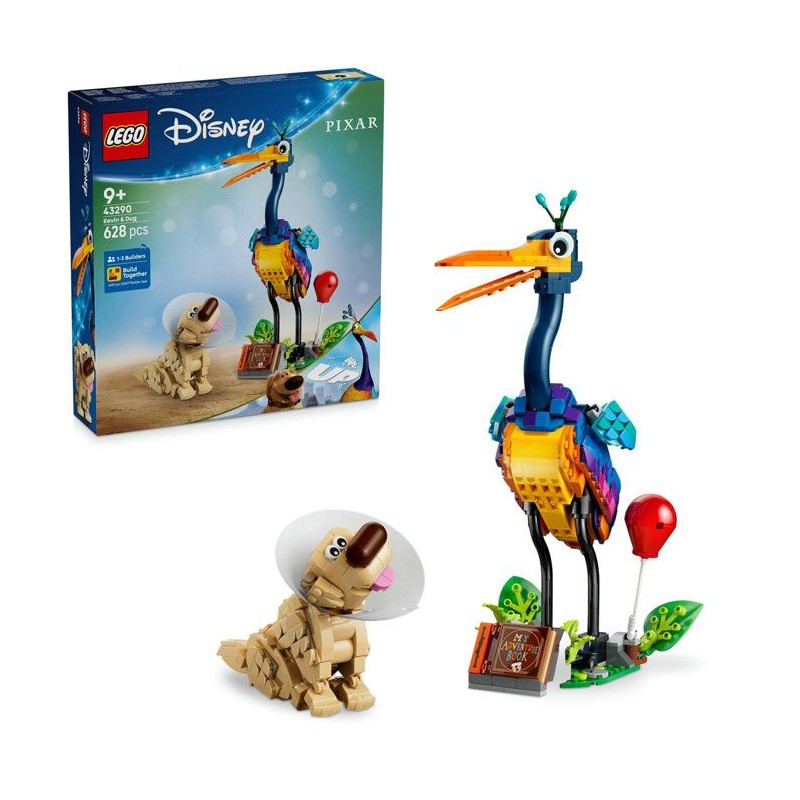 LEGO | Disney et Pixar 43290 Kevin et Doug - Figurine d'Oiseau a Const