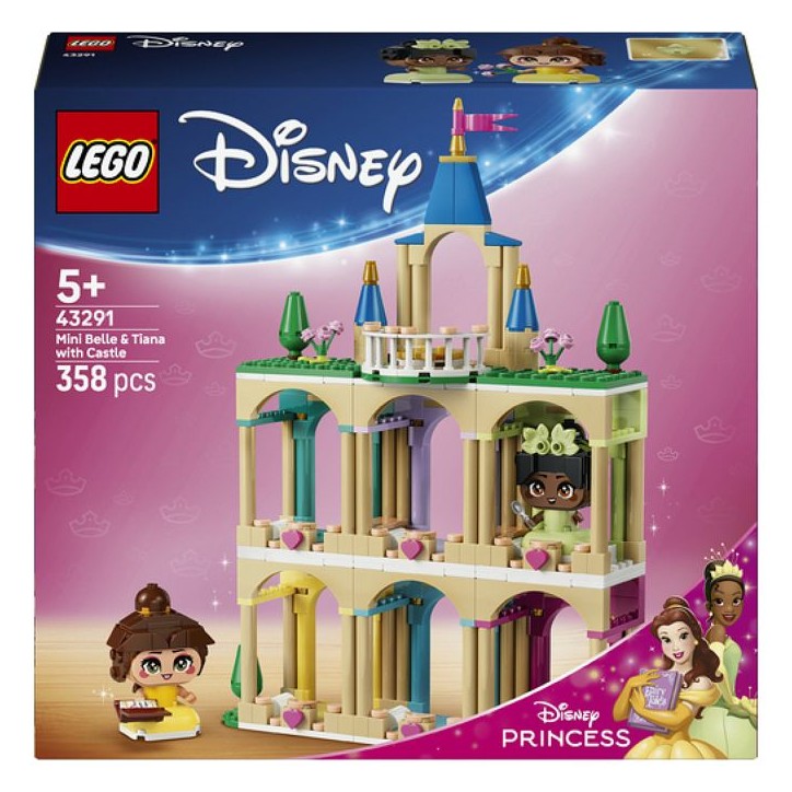 LEGO | Disney Princess 43291 Belle et Tiana Miniatures avec un Château - Jouet des 5 ans
