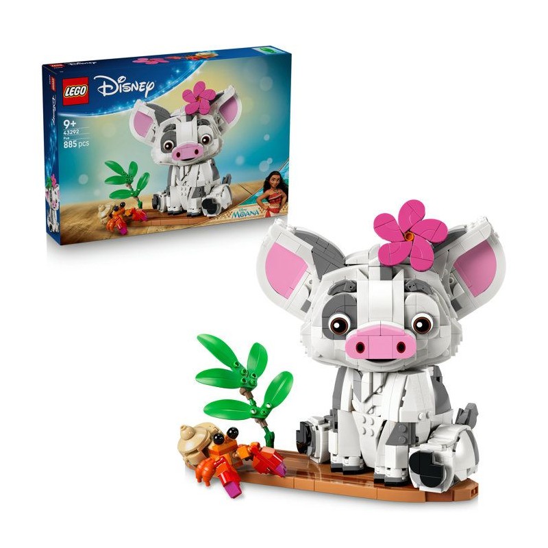 LEGO | Disney Vaiana 43292 Pua - Jouet de Construction des 9 ans - Dé