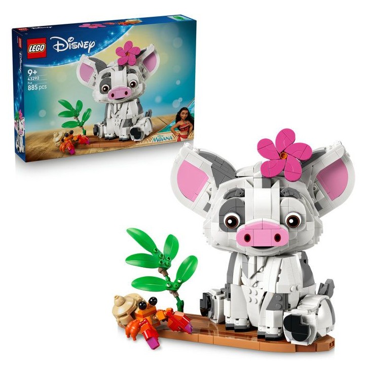 LEGO | Disney Vaiana 43292 Pua - Jouet de Construction des 9 ans - Décoration Petit Cochon LEGO | Disney Vaiana 43292 Pua - Jouet de Construction des 9 ans - Décoration Petit Cochon