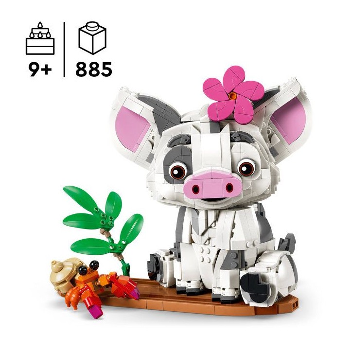 LEGO | Disney Vaiana 43292 Pua - Jouet de Construction des 9 ans - Décoration Petit Cochon LEGO | Disney Vaiana 43292 Pua - Jouet de Construction des 9 ans - Décoration Petit Cochon