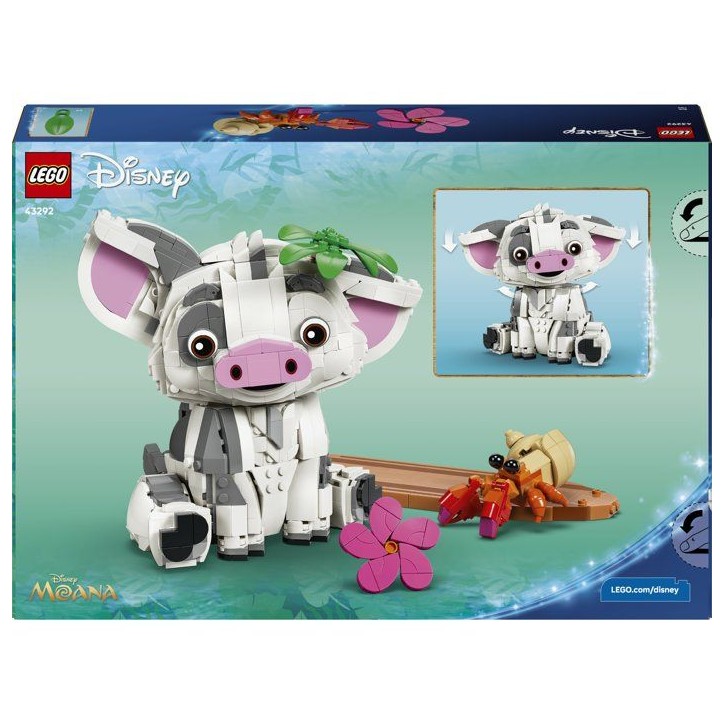 LEGO | Disney Vaiana 43292 Pua - Jouet de Construction des 9 ans - Décoration Petit Cochon LEGO | Disney Vaiana 43292 Pua - Jouet de Construction des 9 ans - Décoration Petit Cochon