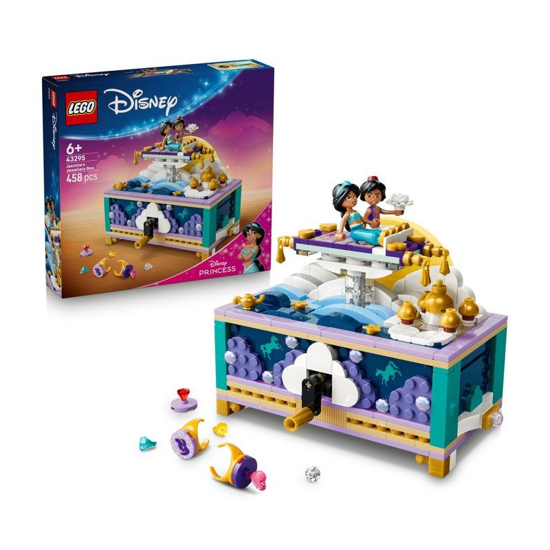LEGO | Disney Princess 43295 La Boîte a Bijoux de Jasmine - Jeu de Co