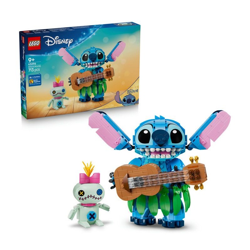 LEGO | Disney 43296 Stitch et Scrump - Jeu de Construction pour Fille