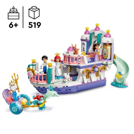 LEGO | Disney Princess 43299 Le Bateau du Mariage Royal d'Ariel - Jouet des 6 ans - Déco