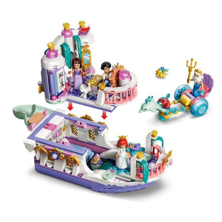 LEGO | Disney Princess 43299 Le Bateau du Mariage Royal d'Ariel - Jouet des 6 ans - Déco