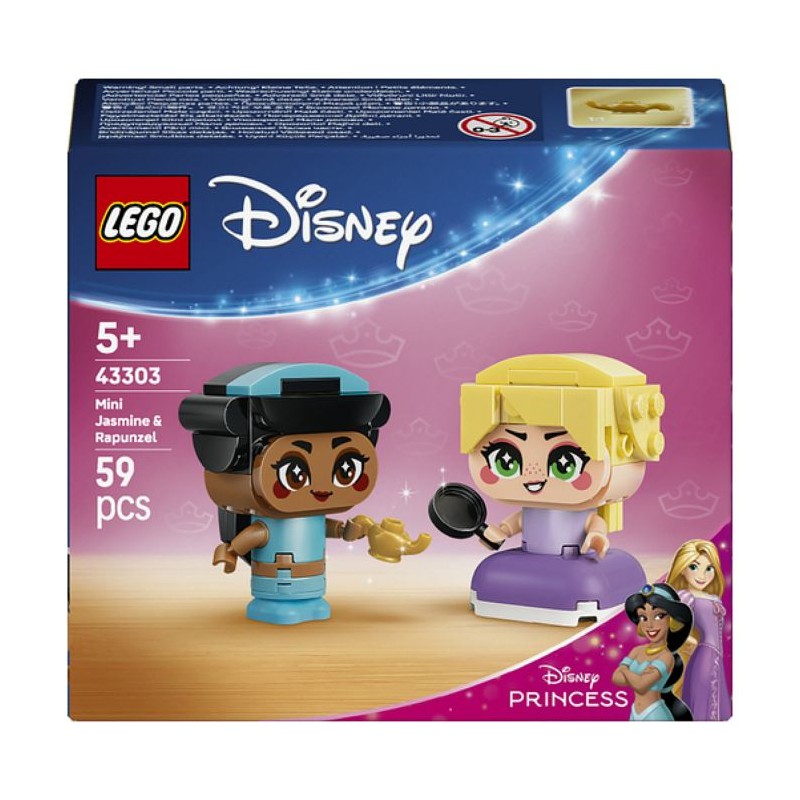 LEGO | Disney Princess 43303 Jasmine et Raiponce Miniatures - Jeu de R