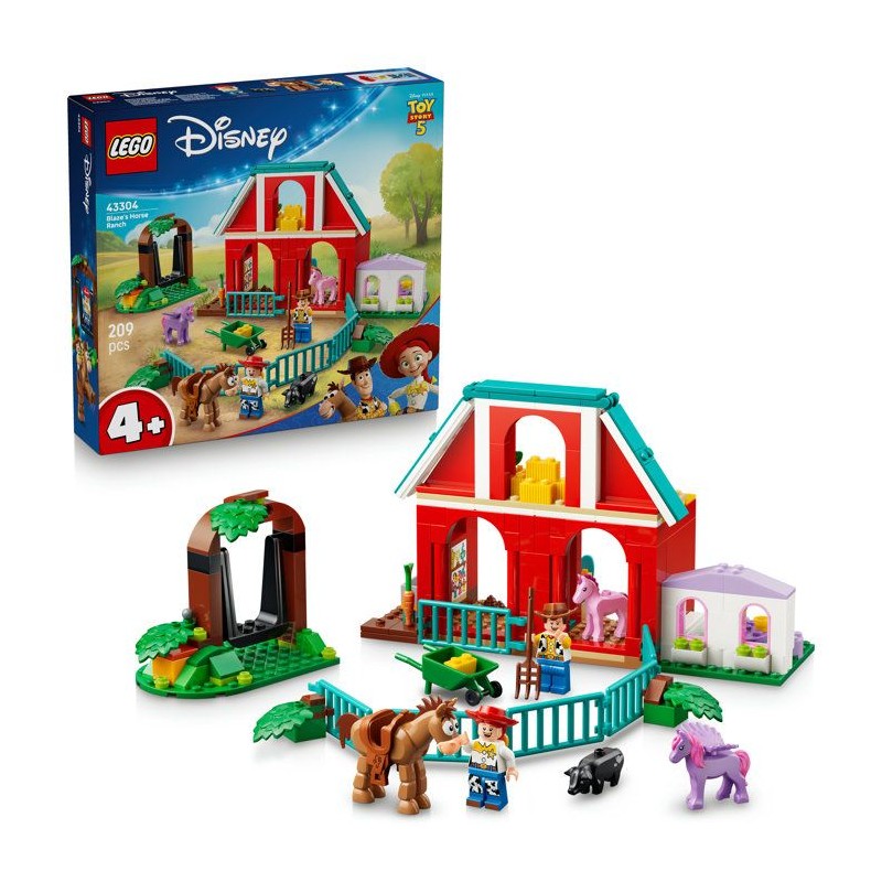 LEGO | Disney et Pixar 43304 Toy Story 5 Le Ranch de Blaze - Jeu Éduc