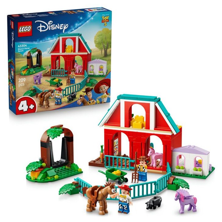 LEGO | Disney et Pixar 43304 Toy Story 5 Le Ranch de Blaze - Jeu Éducatif 4 ans - Cadeau