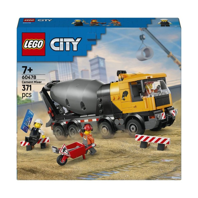 LEGO City 60478 La Bétonniere - Jouet des 7 ans sur le Theme du Chant