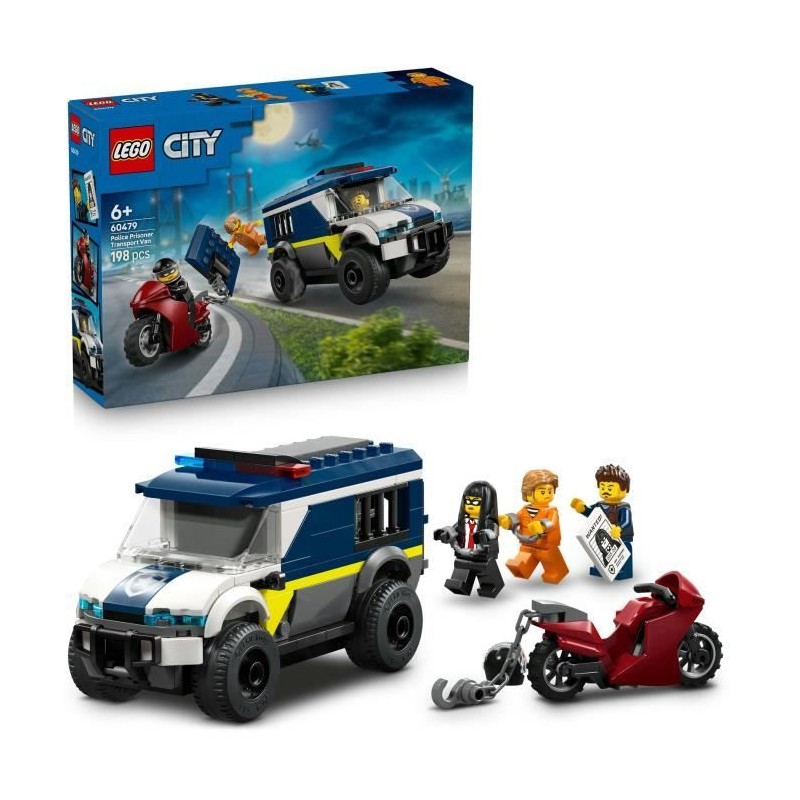 LEGO City 60479 Le Fourgon Pénitentiaire - Jeu de Construction 6 ans
