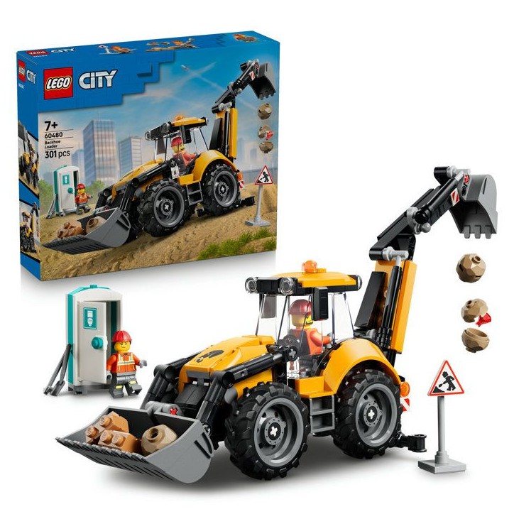 LEGO City 60480 Le Tractopelle Jaune - Camion Jouet Garçon ou Fille des 7 ans - Cadeau LEGO City 60480 Le Tractopelle Jaune - Camion Jouet Garçon ou Fille des 7 ans - Cadeau