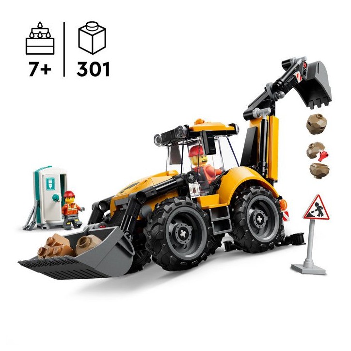 LEGO City 60480 Le Tractopelle Jaune - Camion Jouet Garçon ou Fille des 7 ans - Cadeau LEGO City 60480 Le Tractopelle Jaune - Camion Jouet Garçon ou Fille des 7 ans - Cadeau