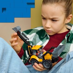LEGO City 60480 Le Tractopelle Jaune - Camion Jouet Garçon ou Fille d