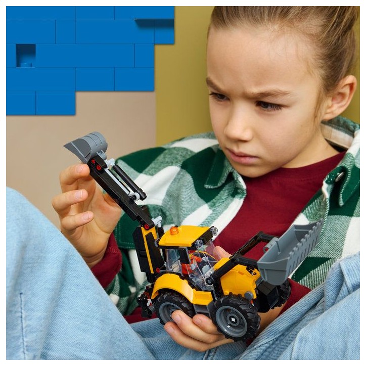 LEGO City 60480 Le Tractopelle Jaune - Camion Jouet Garçon ou Fille des 7 ans - Cadeau LEGO City 60480 Le Tractopelle Jaune - Camion Jouet Garçon ou Fille des 7 ans - Cadeau