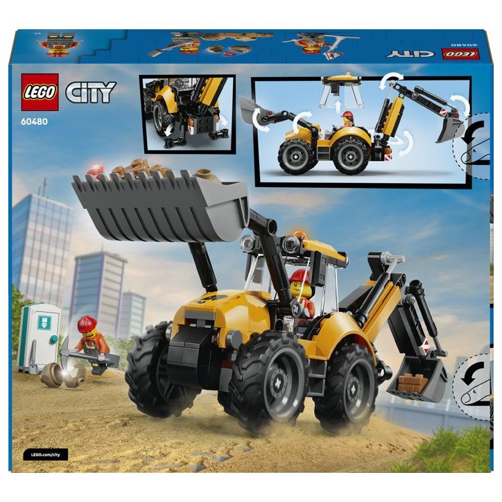 LEGO City 60480 Le Tractopelle Jaune - Camion Jouet Garçon ou Fille des 7 ans - Cadeau LEGO City 60480 Le Tractopelle Jaune - Camion Jouet Garçon ou Fille des 7 ans - Cadeau