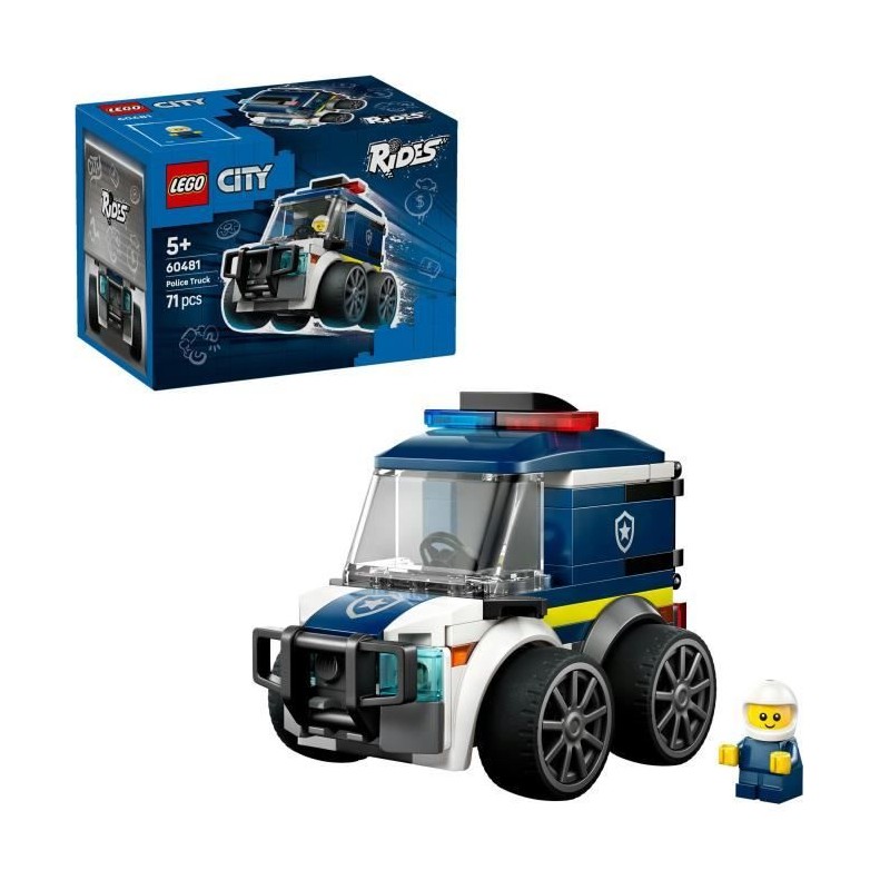 LEGO City 60481 Véhicules - Le Camion de Police - Jeu Créatif des 5