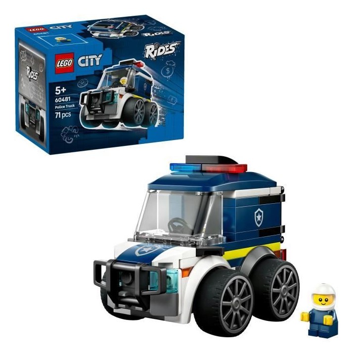 LEGO City 60481 Véhicules - Le Camion de Police - Jeu Créatif des 5 ans - Idée de Cadeau LEGO City 60481 Véhicules - Le Camion de Police - Jeu Créatif des 5 ans - Idée de Cadeau
