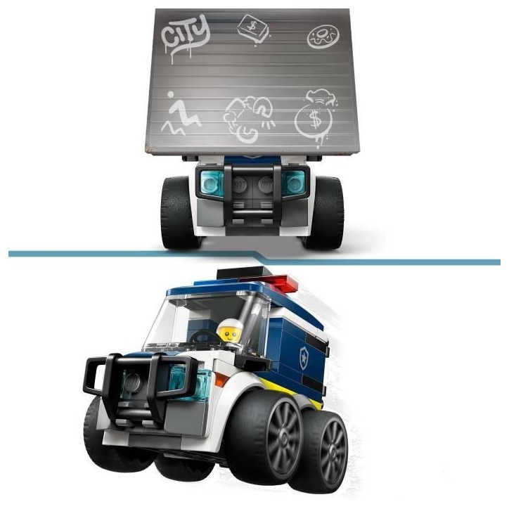 LEGO City 60481 Véhicules - Le Camion de Police - Jeu Créatif des 5 ans - Idée de Cadeau LEGO City 60481 Véhicules - Le Camion de Police - Jeu Créatif des 5 ans - Idée de Cadeau