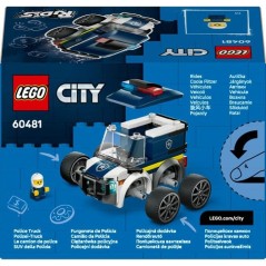 LEGO City 60481 Véhicules - Le Camion de Police - Jeu Créatif des 5