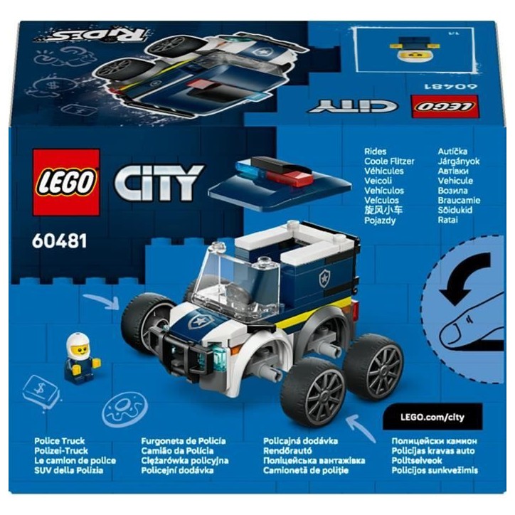 LEGO City 60481 Véhicules - Le Camion de Police - Jeu Créatif des 5 ans - Idée de Cadeau LEGO City 60481 Véhicules - Le Camion de Police - Jeu Créatif des 5 ans - Idée de Cadeau