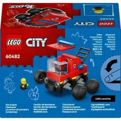 LEGO City 60482 Véhicules - Le Camion de Pompiers - Jeu Créatif des