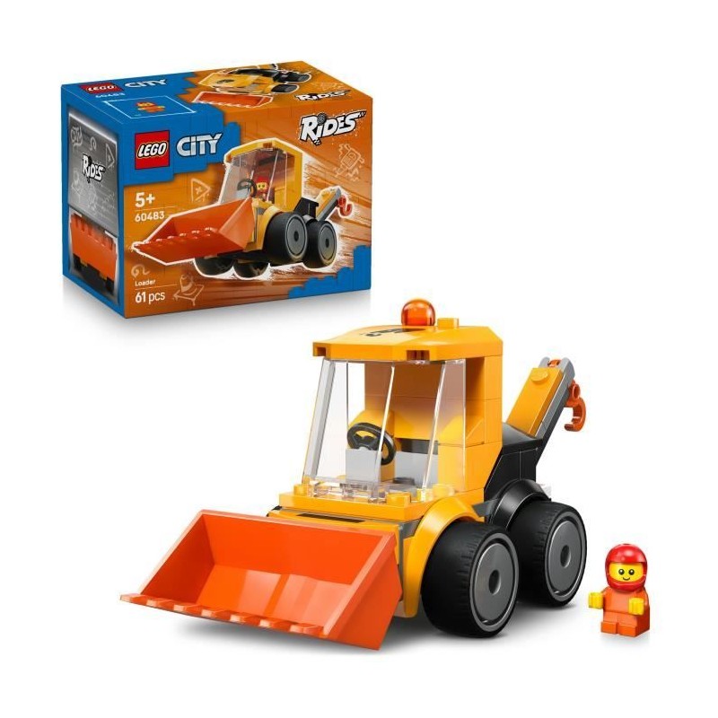 LEGO City 60483 Véhicules - La Chargeuse de Chantier - Jeu Créatif 5