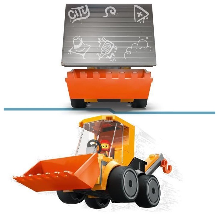 LEGO City 60483 Véhicules - La Chargeuse de Chantier - Jeu Créatif 5 ans - Idée de Cadeau LEGO City 60483 Véhicules - La Chargeuse de Chantier - Jeu Créatif 5 ans - Idée de Cadeau