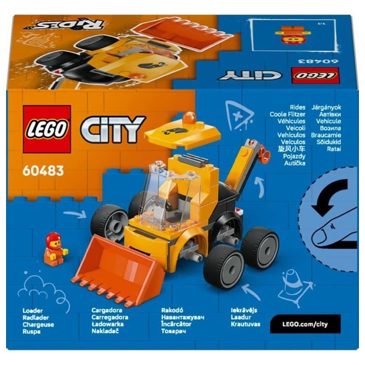 LEGO City 60483 Véhicules - La Chargeuse de Chantier - Jeu Créatif 5 ans - Idée de Cadeau LEGO City 60483 Véhicules - La Chargeuse de Chantier - Jeu Créatif 5 ans - Idée de Cadeau