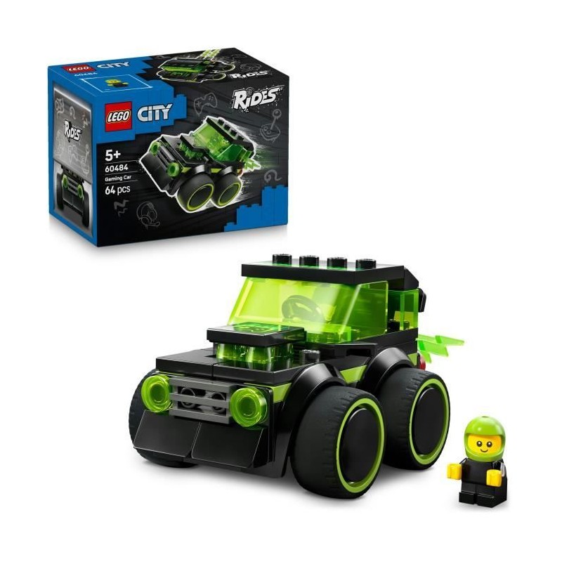 LEGO City 60484 Véhicules - La Voiture de Course de Jeu Vidéo - Joue