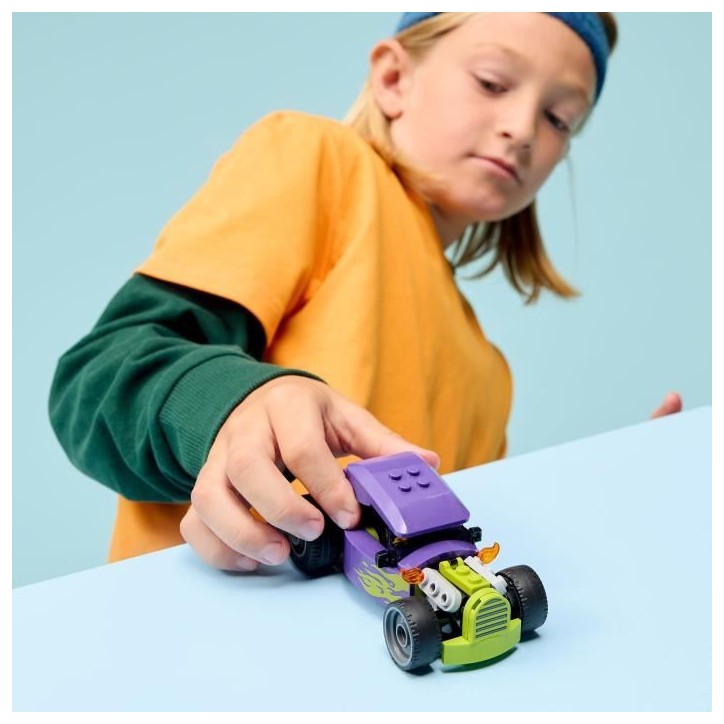 LEGO City 60485 Le Hot Rod - Jouet Voiture de Course - Motricité Fine - Cadeau des 5 ans