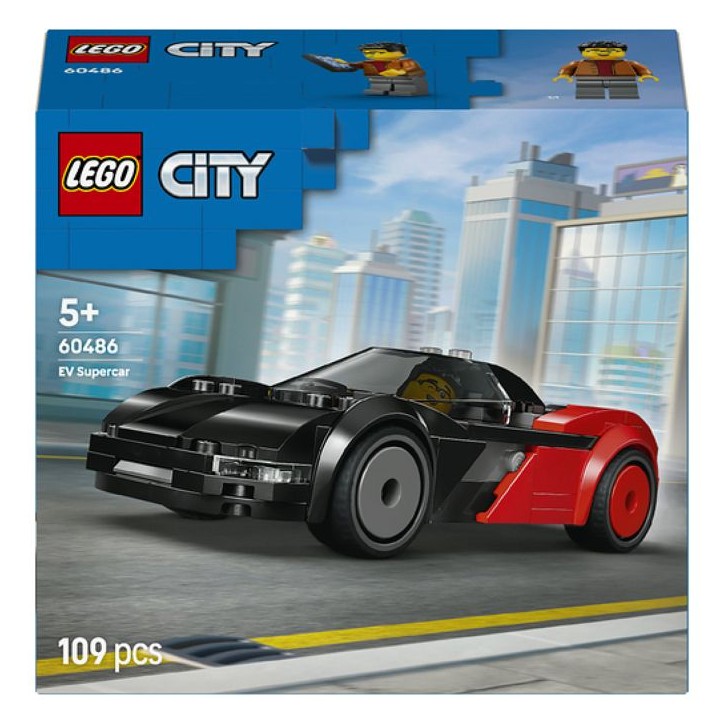 LEGO City 60486 La Supercar Électrique - Jeu de Construction des 5 ans - Idée de Cadeau LEGO City 60486 La Supercar Électrique - Jeu de Construction des 5 ans - Idée de Cadeau