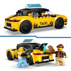 LEGO City 60487 Le Taxi Jaune - Jouet Voiture pour Garçon ou Fille de
