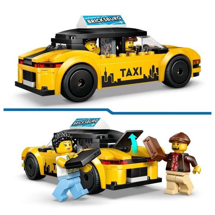 LEGO City 60487 Le Taxi Jaune - Jouet Voiture pour Garçon ou Fille des 5 ans - Idée Cadeau LEGO City 60487 Le Taxi Jaune - Jouet Voiture pour Garçon ou Fille des 5 ans - Idée Cadeau