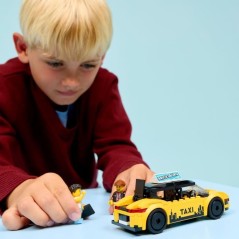 LEGO City 60487 Le Taxi Jaune - Jouet Voiture pour Garçon ou Fille de