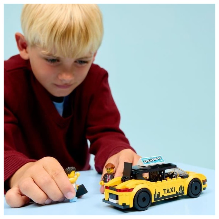 LEGO City 60487 Le Taxi Jaune - Jouet Voiture pour Garçon ou Fille des 5 ans - Idée Cadeau LEGO City 60487 Le Taxi Jaune - Jouet Voiture pour Garçon ou Fille des 5 ans - Idée Cadeau