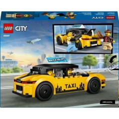 LEGO City 60487 Le Taxi Jaune - Jouet Voiture pour Garçon ou Fille de