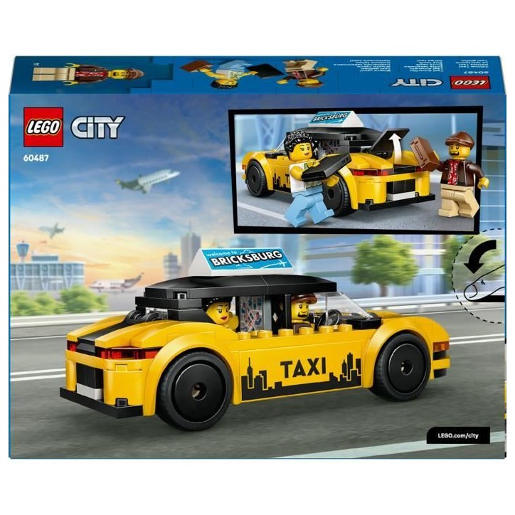 LEGO City 60487 Le Taxi Jaune - Jouet Voiture pour Garçon ou Fille des 5 ans - Idée Cadeau LEGO City 60487 Le Taxi Jaune - Jouet Voiture pour Garçon ou Fille des 5 ans - Idée Cadeau