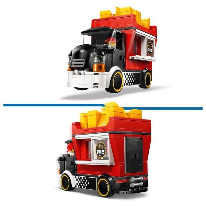 LEGO City 60488 Le Food-Truck de Frites - Jouet de Construction des 5 ans - Idée Cadeau LEGO City 60488 Le Food-Truck de Frites - Jouet de Construction des 5 ans - Idée Cadeau